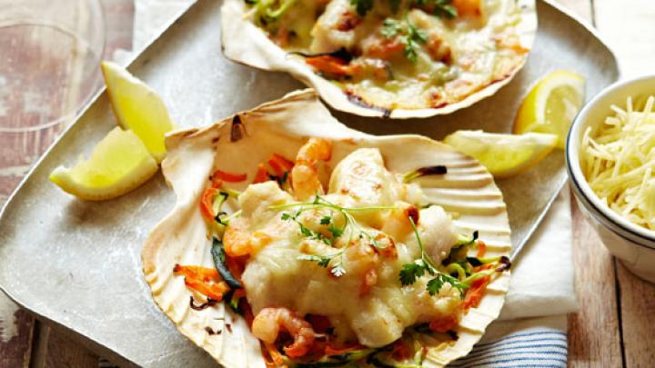 Recept: Gegratineerde visschelp