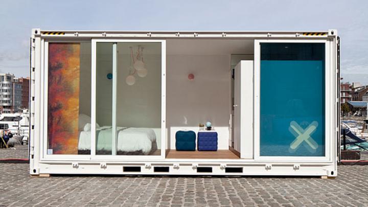 Slaap eens in een container Slaap eens in een container