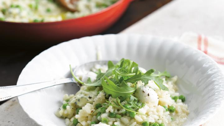 Risotto met drie kazen Risotto met drie kazen