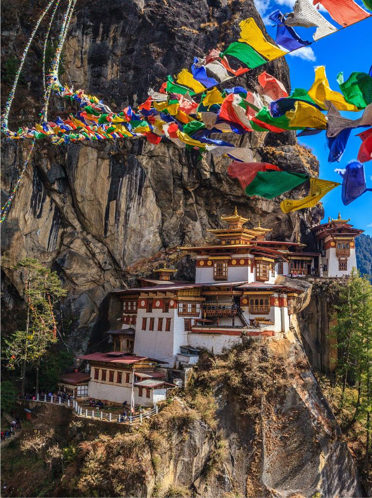 Taksang-klooster in Bhutan. 