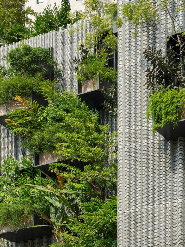 Groene hotelgevels: Parkroyal Hotel in Kuala Lumpur