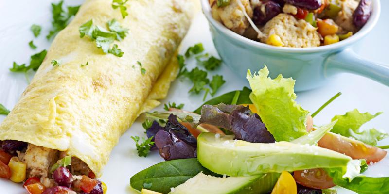 omelet als wrap