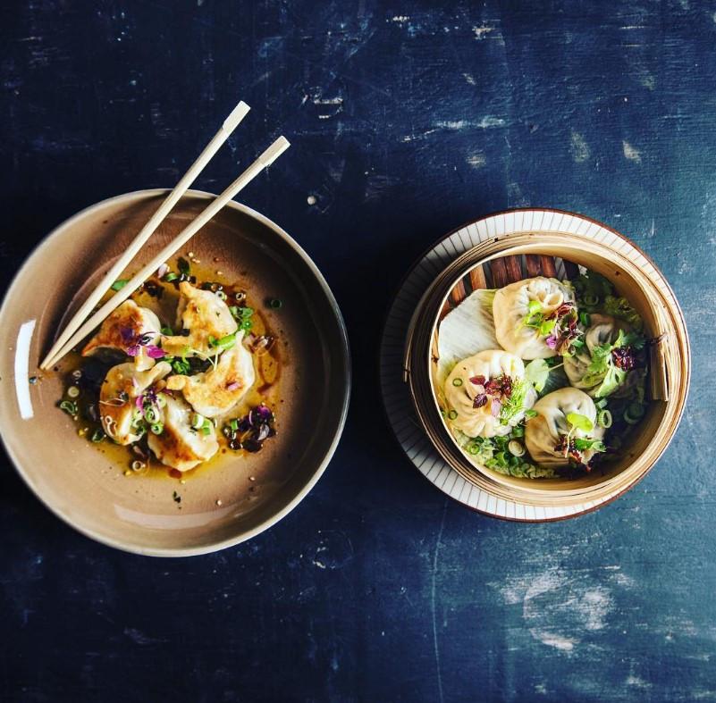 dumplings bij cuichine op de draakplaats
