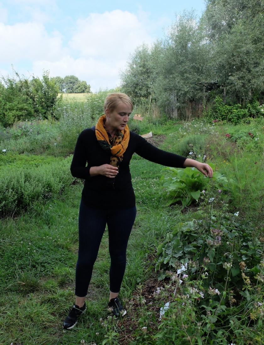 Christie Michel, maraîchère spécialisée dans les herbes aromatiques et médicinales (Les Herbes de Bruxelles)