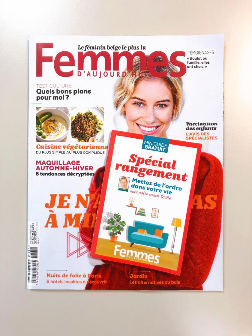 Mini-guide gratuit spécial rangement, Femmes d'Aujourd'hui n°37