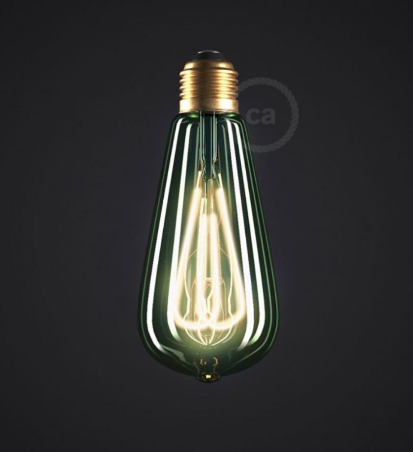 Ampoule Edison émeraude