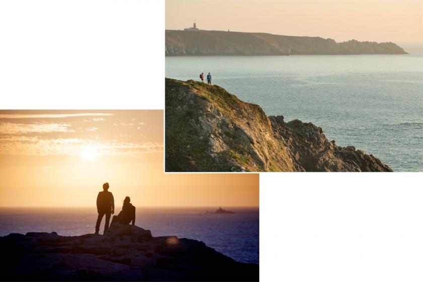 © Pointe du Raz, Emmanuel Berthier (à gauche) et Guillaume Pie (à droite)