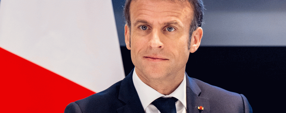 Emmanuel Macron op woensdag.