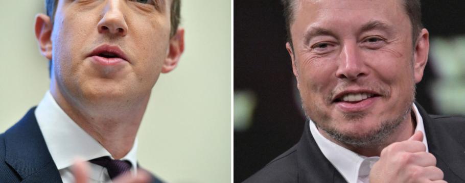 Elon Musk et Mark Zuckerberg
