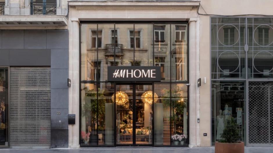 Le concept store H&M Home sur l'avenue Louise à Bruxelles