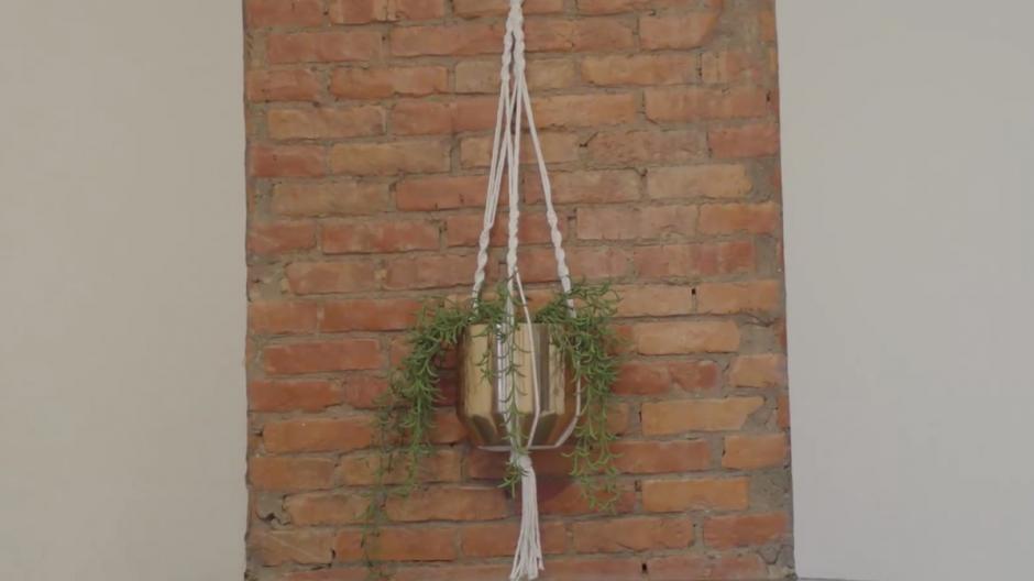 macrame plantenhanger