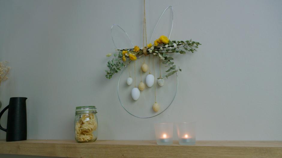 ring met droogbloemen