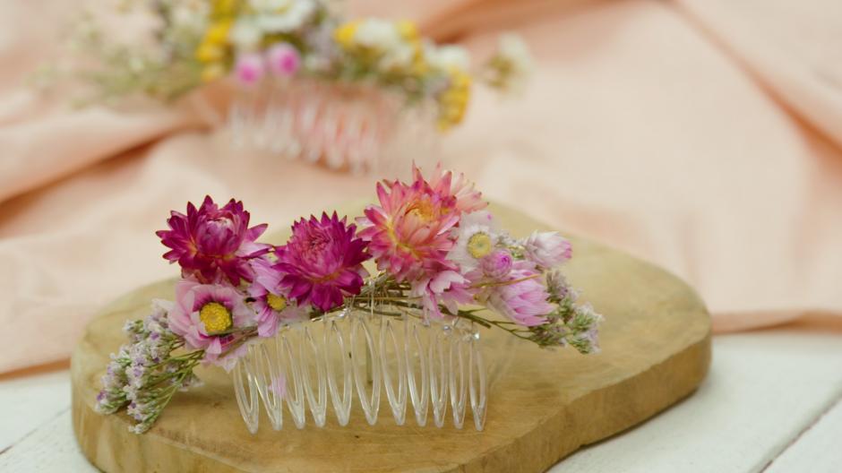 haarspeld droogbloemen