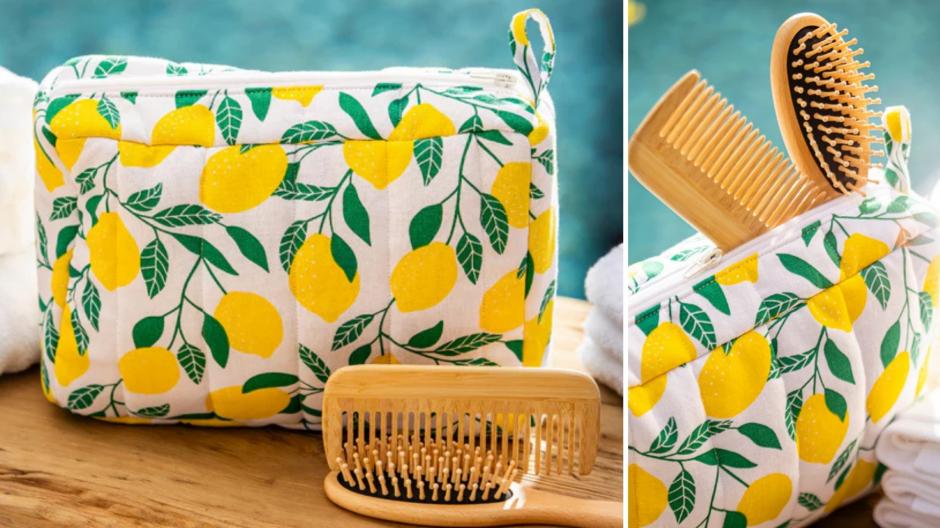 trousse de toilette citron