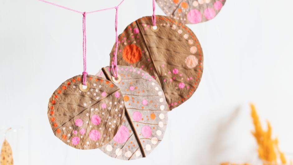 zelfgemaakte herfstdecoratie