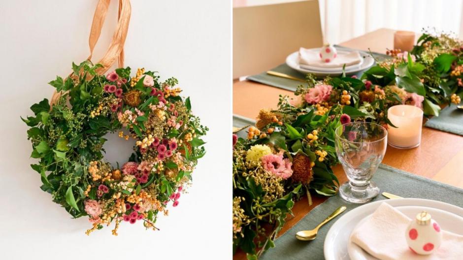 kerstkrans kerststuk tafelstuk voor kerst