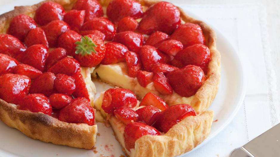 Hoe laat ik het fruit op mijn taart mooi blinken?