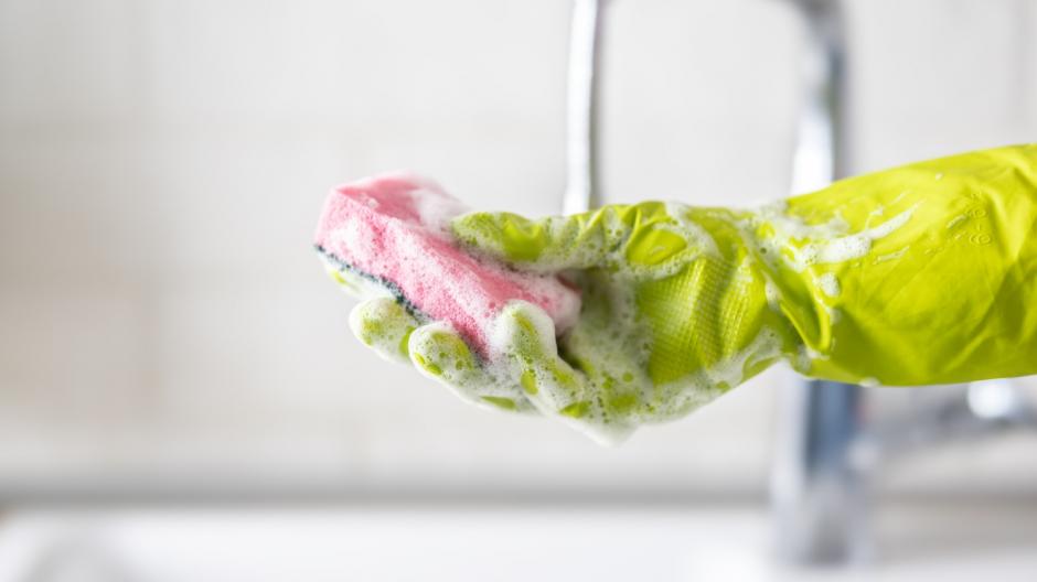kleur, schuursponsjes