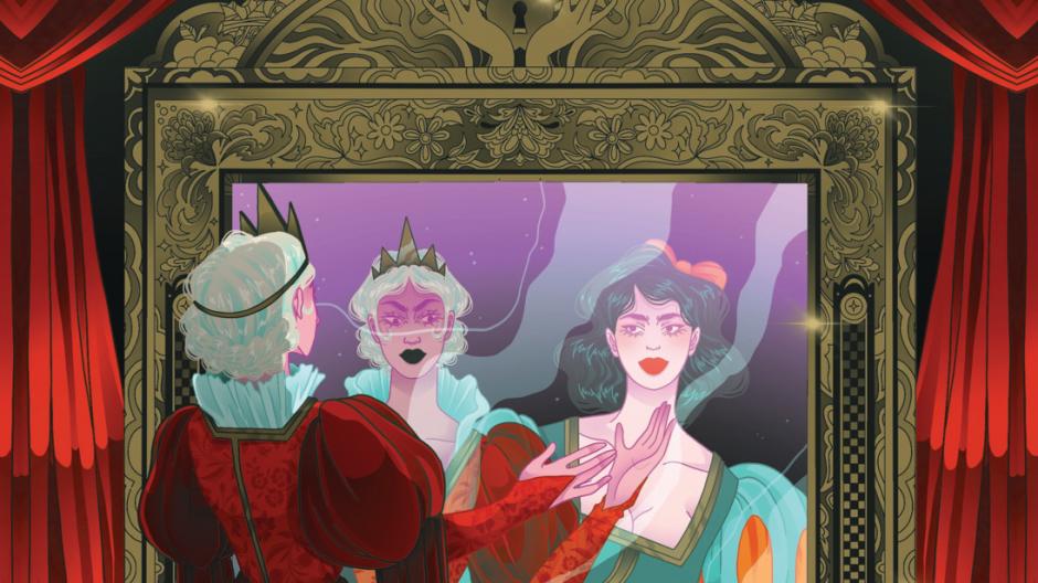 Blanche-Neige, reine, miroir