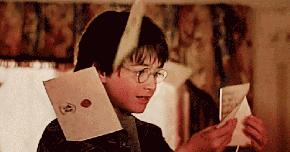 ON VEUT: la lettre d'admission à Poudlard comme Harry Potter!