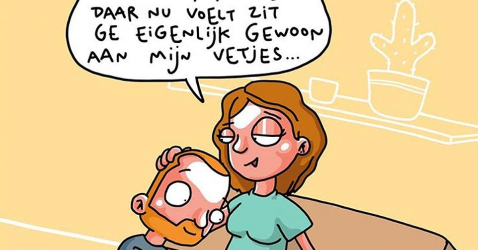 Cartoons zwangere vrouw: 11 herkenbare cartoons voor wie zwanger is