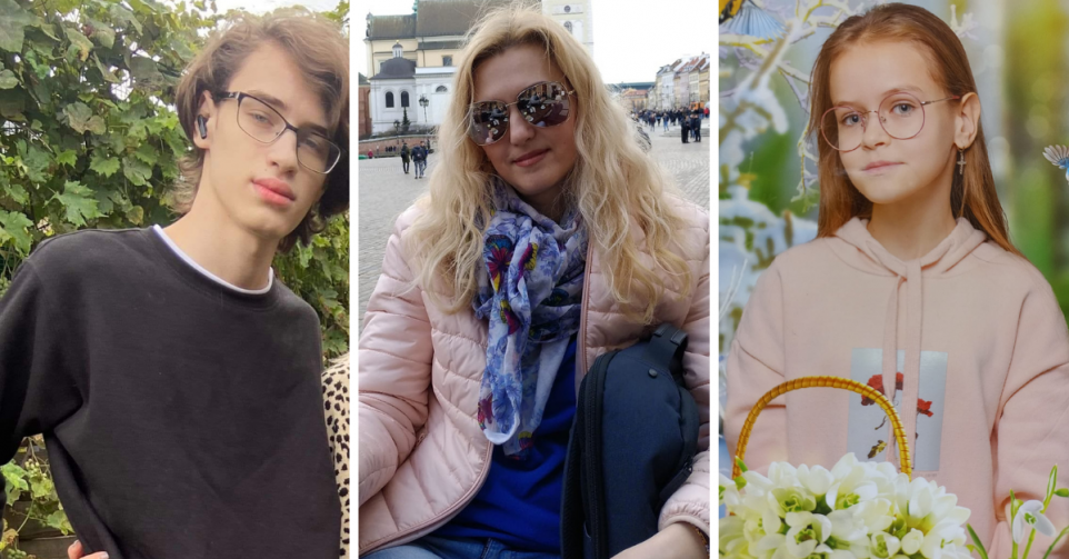 Tatyana et ses enfants, symboles de la barbarie de la guerre en Ukraine - DR Facebook Sergei Perebeynos