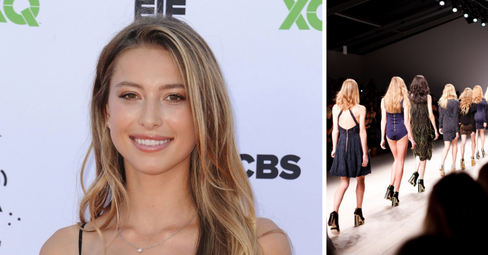 Eve, la fille de Steve Jobs, future mannequin star? Montage Flair Canva - Getty Images