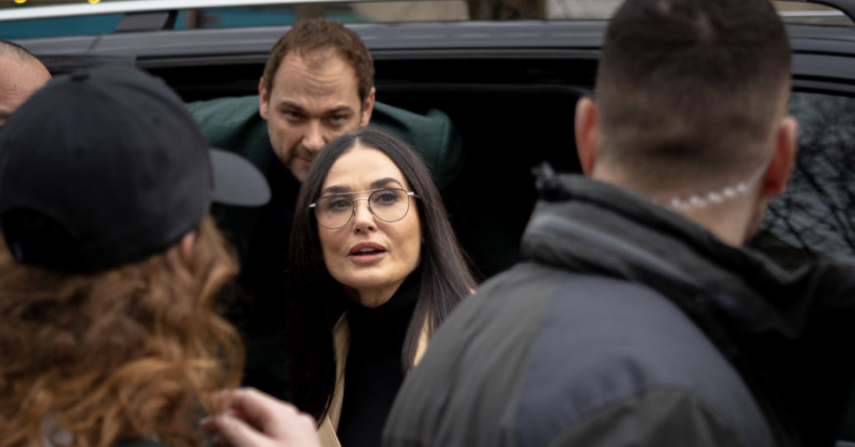 Demi Moore et Daniel Humm à Paris Getty Images