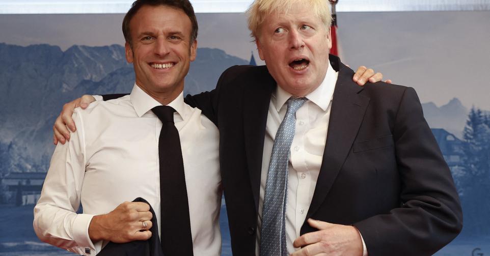 Emmanuel Macron et Boris Johnson au G7