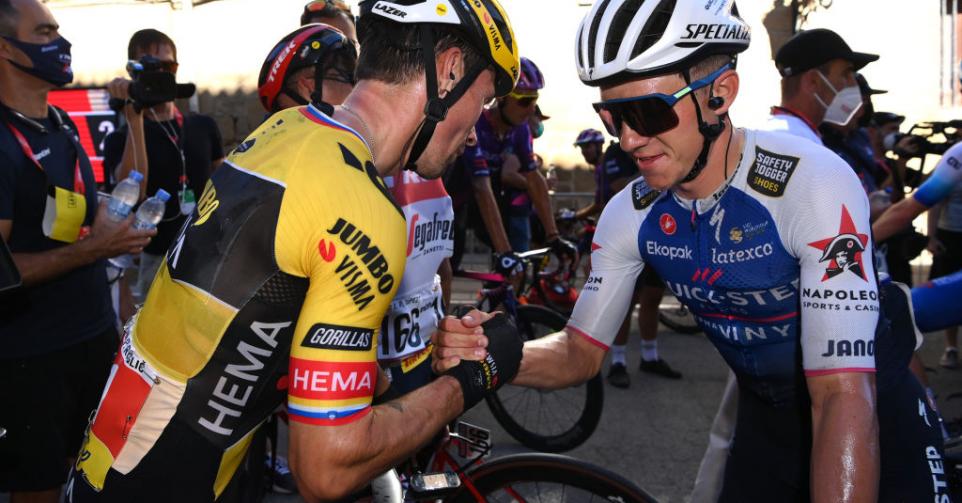 Primoz Roglic et Remco Evenepoel