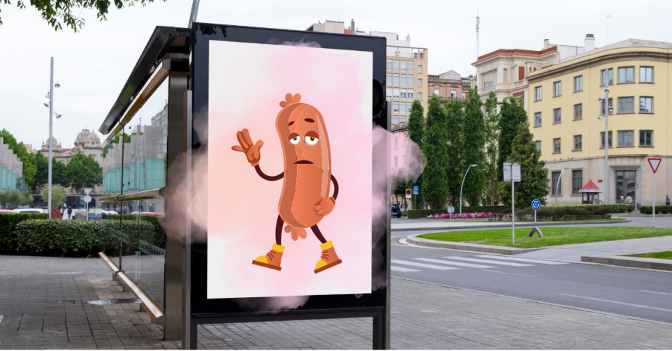 Haarlem interdit la pub pour la viande - Montage Flair Canva