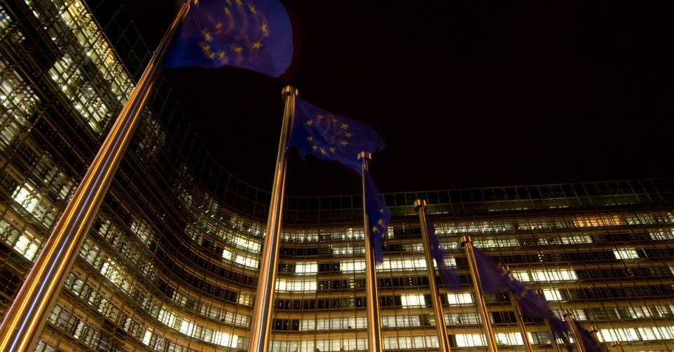 De Berlaymont, het gebouw van de Europese Commissie in Brussel.