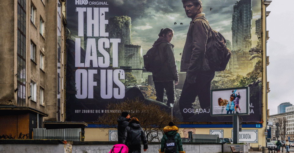 Reclame voor The Last of Us in Polen.