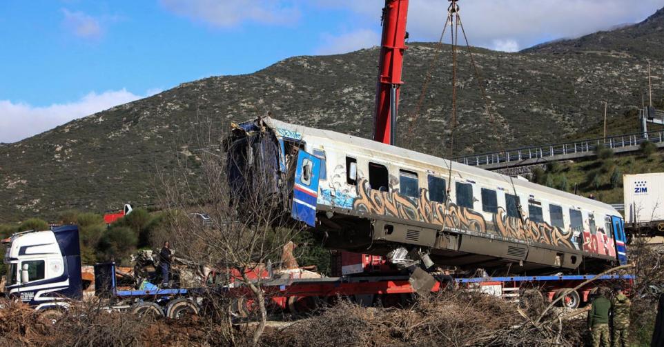 collision trains Grèce