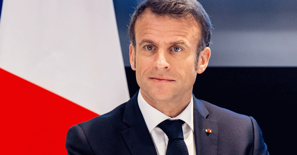 Emmanuel Macron op woensdag.