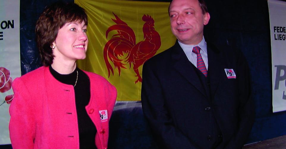 Au 1er Mai à Liège, en 1998, Laurette Onkelinx était ex-ministre fédérale de la Santé tandis que Michel Daerden était ministre fédéral des Transports.