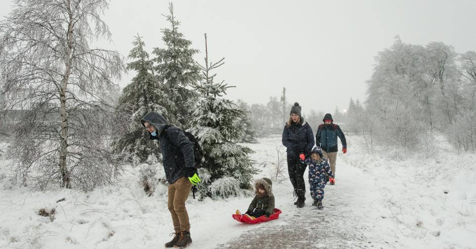 Les premiers flocons de neige sont tombés dans l'est de la Belgique.