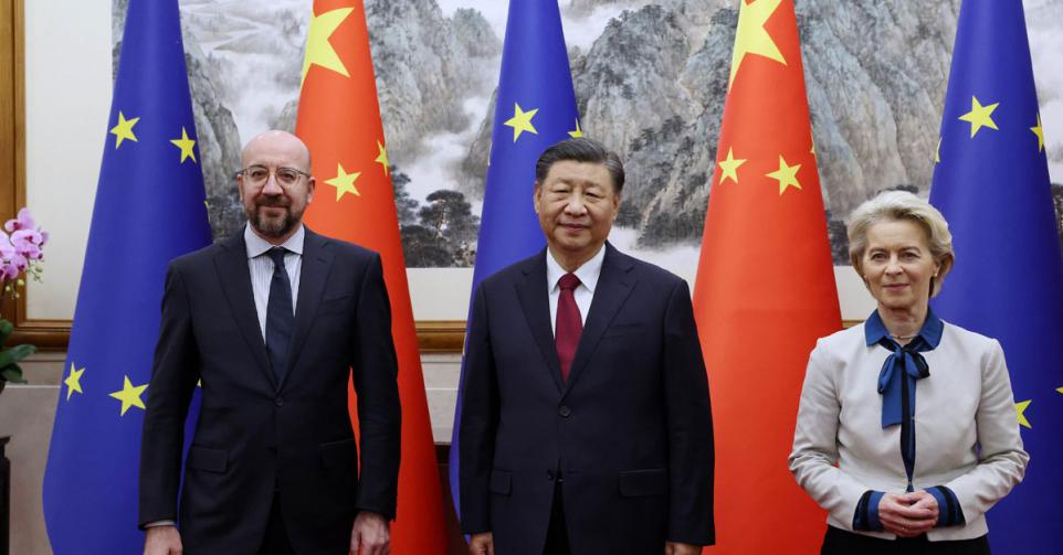 Charles Michel Xi Jinping Ursula von der Leyen