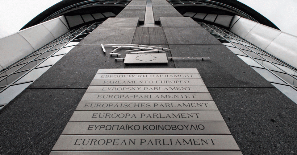 Het Europees Parlement in Brussel.