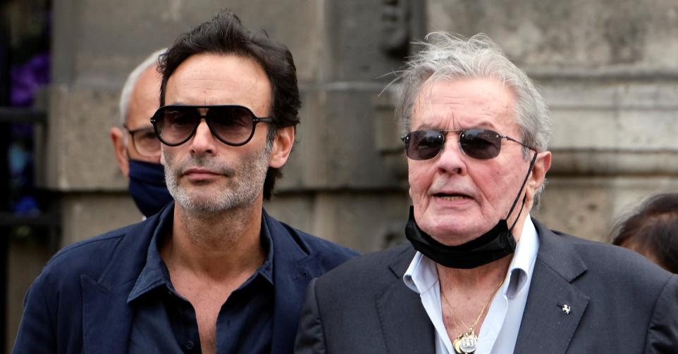 Alain Delon et son fils Anthony.