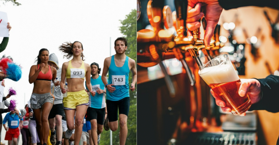 Marathon bière - Montage Flair (Crédits Getty)