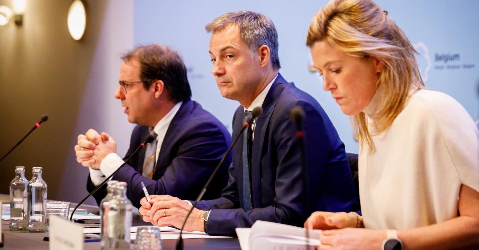 David Clarinval, Alexander De Croo et Annelies Verlinden