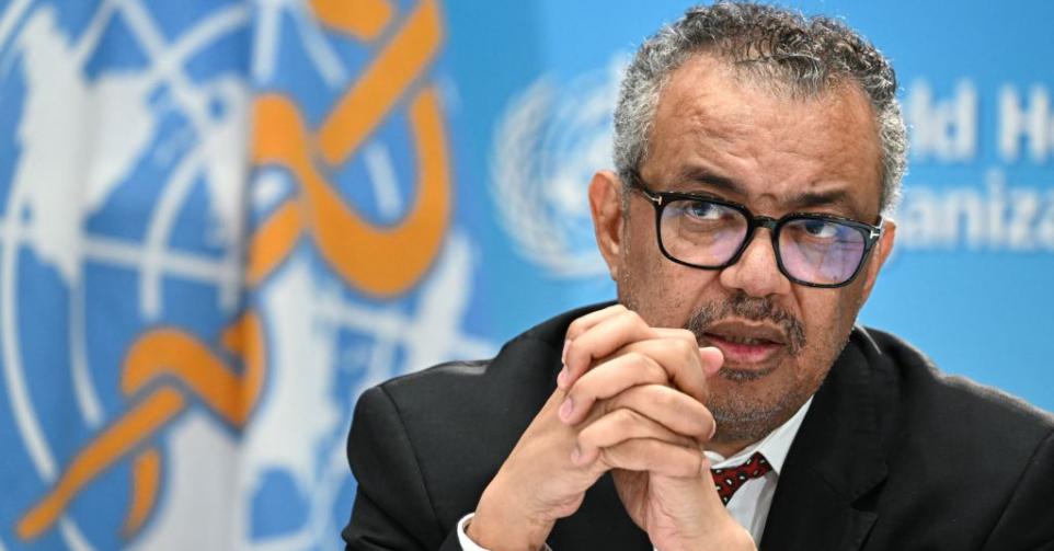 Le Dr e Dr Tedros Adhanom Ghebreyesus, directeur général de l'OMS.