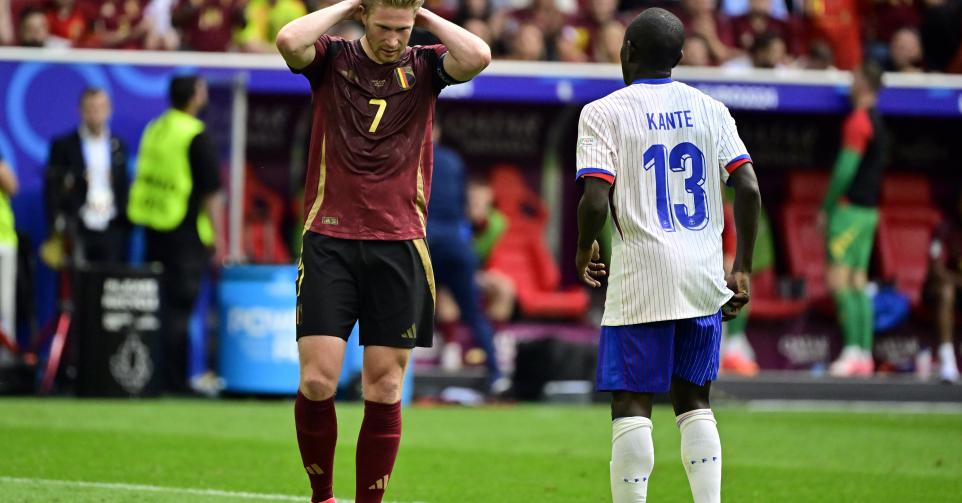 Kevin De Bruyne après le match Belgique-France à l'Euro 2024