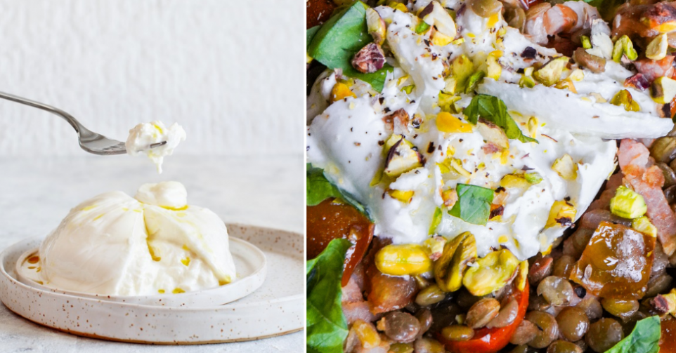 Salade lentilles burrata - Montage Flair