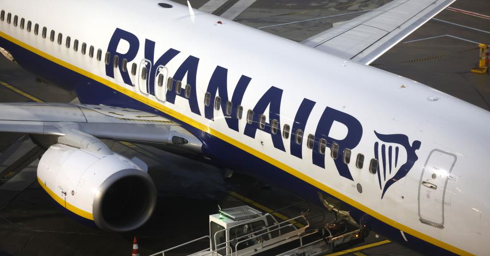 Un avion de Ryanair à Cologne