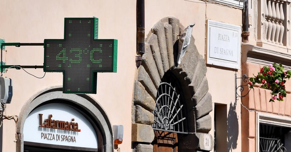 Canicule à Rome le 27 juillet 2024