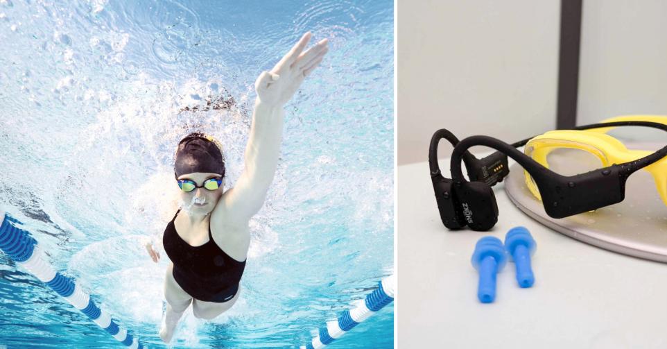 Écouteurs conduction osseuse natation