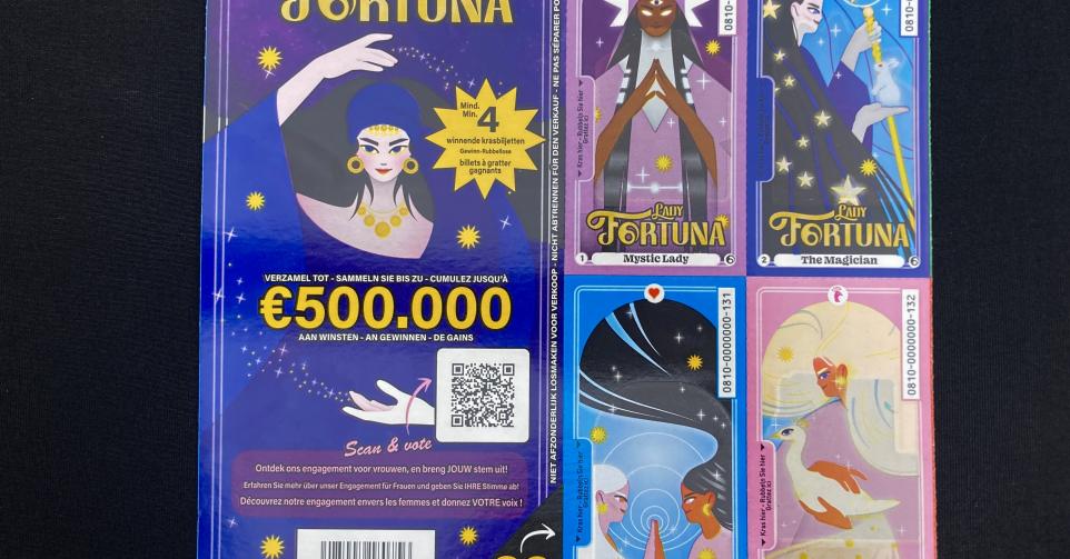 Lady Fortuna, le nouveau jeu à gratter de la Loterie nationale.