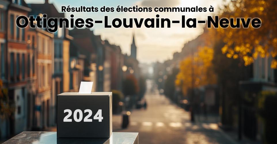 Résultats élections communales 2024 Ottignies-Louvain-la-Neuve